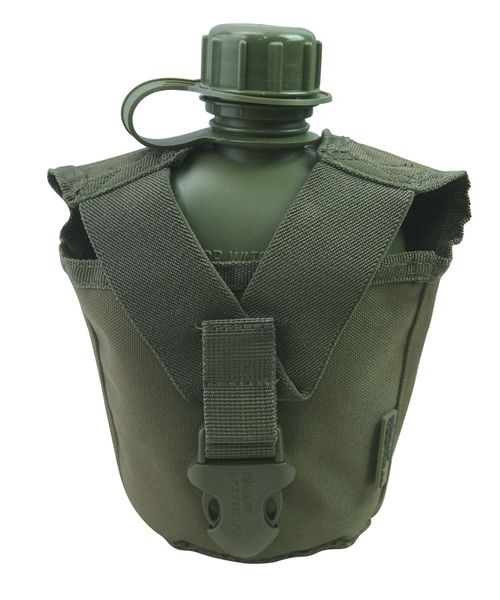 Фляга тактична з чохлом KOMBAT UK Tactical Water Bottle kb-twbt-olgr фото