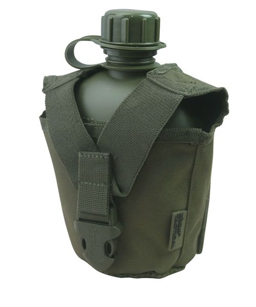 Фляга тактична з чохлом KOMBAT UK Tactical Water Bottle kb-twbt-olgr фото