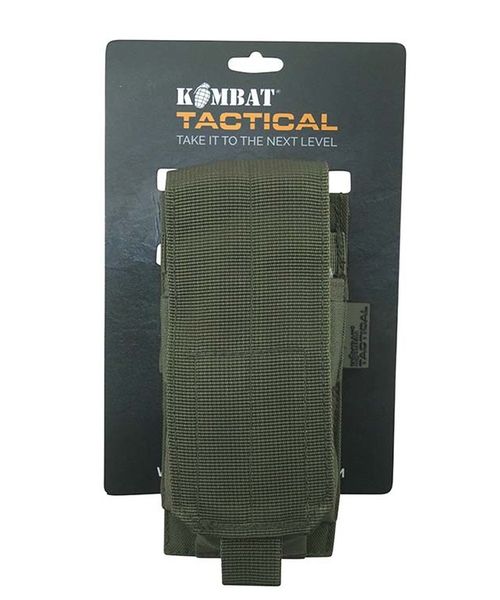 Підсумок під 2 магазина АК / M16 закритий KOMBAT UK Single ORIGINAL Style Mag Pouch kb-sosmp фото