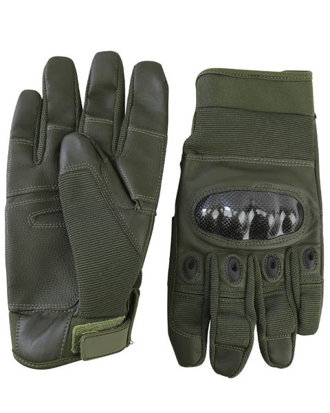 Рукавички тактичні повнопалі з кастетами KOMBAT UK Predator Tactical Gloves kb-ptg-olgr фото