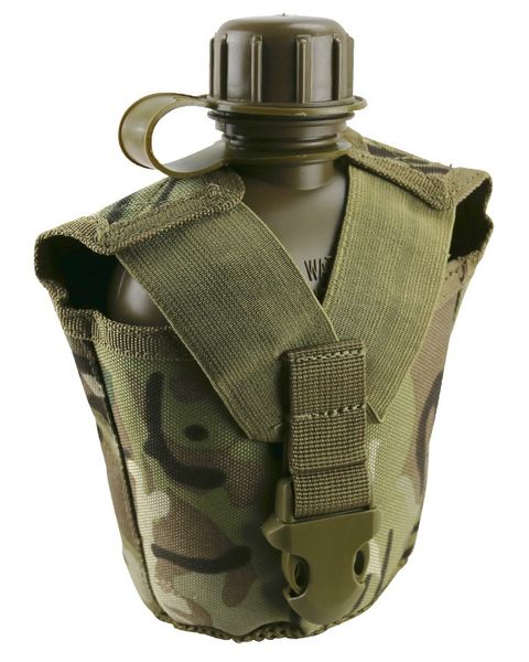 Фляга тактична з чохлом KOMBAT UK Tactical Water Bottle kb-twbt-btp фото