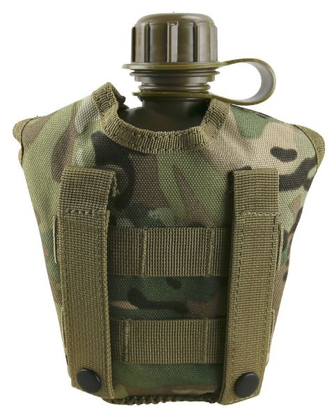 Фляга тактична з чохлом KOMBAT UK Tactical Water Bottle kb-twbt-btp фото