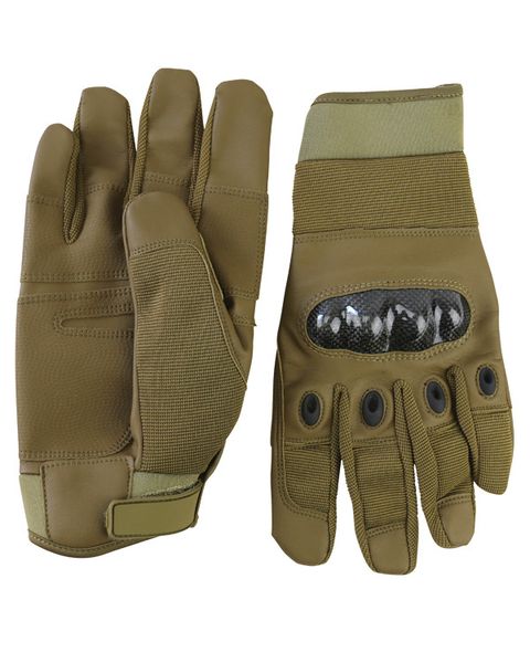 Рукавички тактичні повнопалі з кастетами KOMBAT UK Predator Tactical Gloves kb-ptg-coy фото