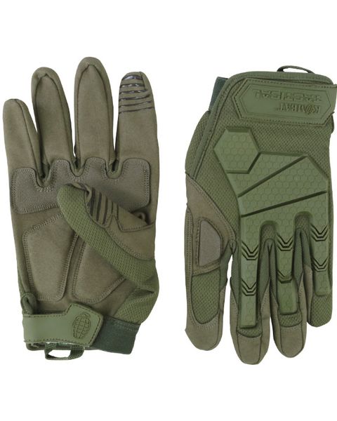 Рукавички тактичні з армуванням KOMBAT UK Alpha Tactical Gloves kb-atg-olgr фото