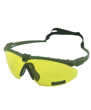 Окуляри тактичні KOMBAT UK Ranger Glasses Yellow Lenses жовті kb-rgy-cm фото