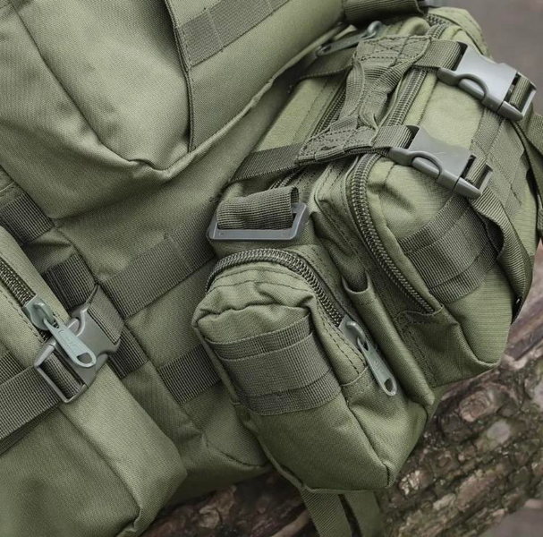Рюкзак військово-тактичний 55л Molle Assault + 3 органайзери 6026 фото