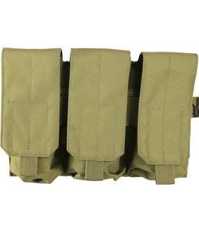 Підсумок під 6 магазинів АК закритий KOMBAT UK Triple ORIGINAL Style Mag Pouch kb-tosmp-coy фото