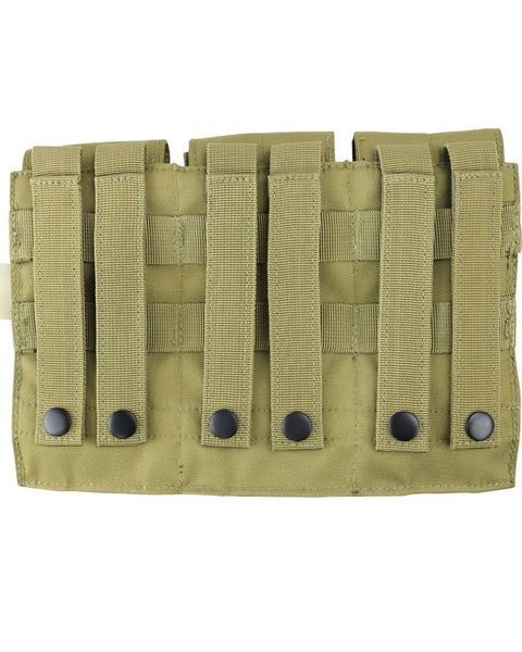 Підсумок під 6 магазинів АК закритий KOMBAT UK Triple ORIGINAL Style Mag Pouch kb-tosmp-coy фото