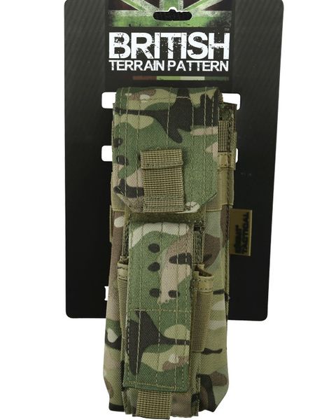 Підсумок для АК / М16 та пістолетного магазину KOMBAT UK Single Mag Pouch with PISTOL Mag kb-smpp-btp фото