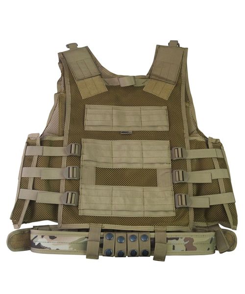 Жилет розгрузка з підсумками KOMBAT UK Cross-draw Tactical Vest kb-cdtv-btp фото