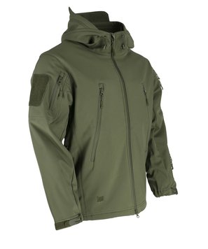 Куртка тактична демісезонна з капюшоном KOMBAT UK Patriot Soft Shell Jacket kb-pssj-olgr фото