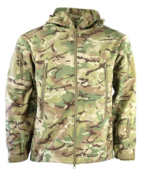 Куртка тактична демісезонна з капюшоном KOMBAT UK Patriot Soft Shell Jacket kb-pssj-btp фото