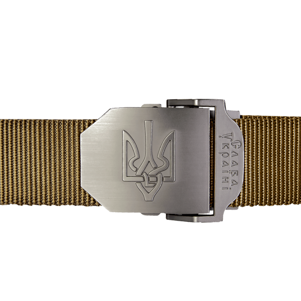 Ремінь армійський з тризубом гербом Camotec Patriot 6531 фото