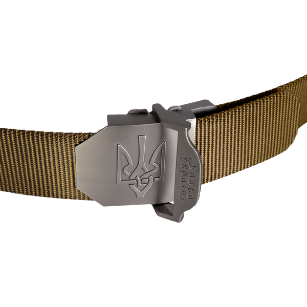 Ремінь армійський з тризубом гербом Camotec Patriot 6531 фото
